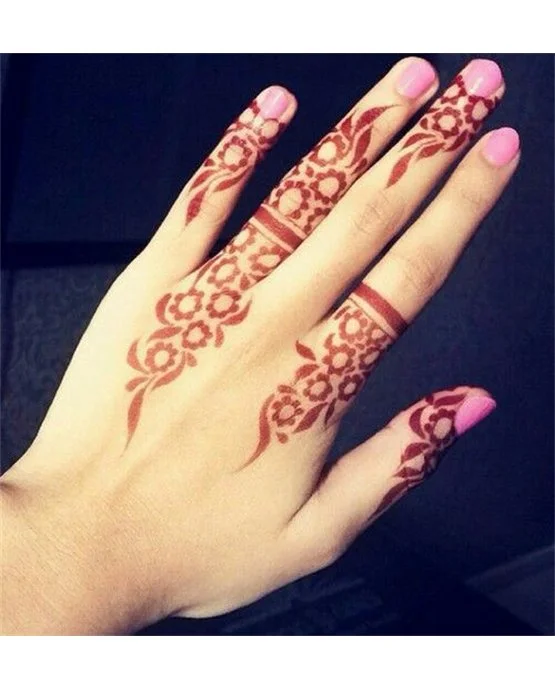 Graceful Lotus With Jasmine Featuring Arabic Mehndi Design