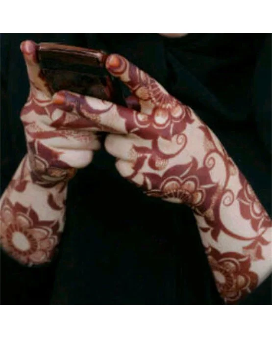 Jasmine Inspired Fancy Arabic Mehndi Design