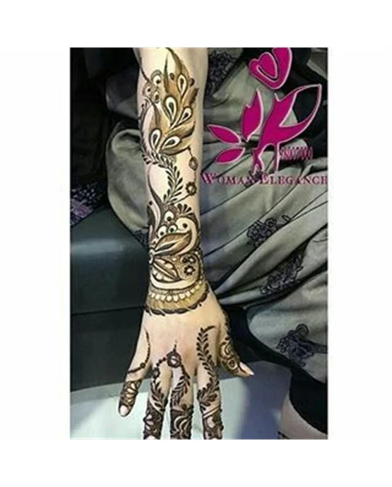 Opulent Concept Blending Into Dome Arabic Mehndi Design