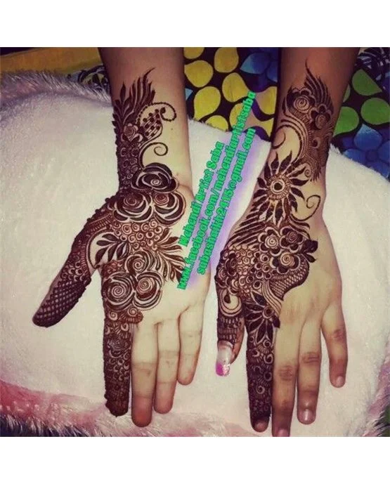 Ornate Pendant And Spiral Featuring Arabic Mehndi Design