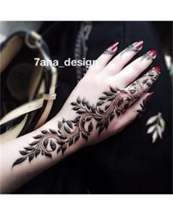 Stroke Inspired Intricate Arabic Mehndi Design