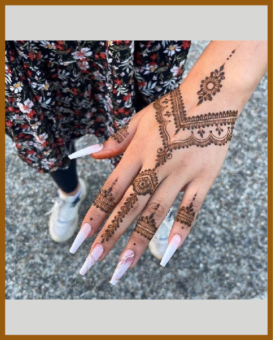 Designer khafif back hand with full wrist coverage Khafif%20(Minimal)%20back%20hand Mehndi Design