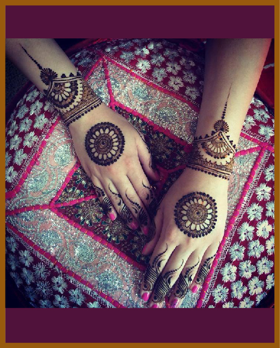 Easy mandala center for simple back hand mehndi Easy mandala center for simple back hand mehndi