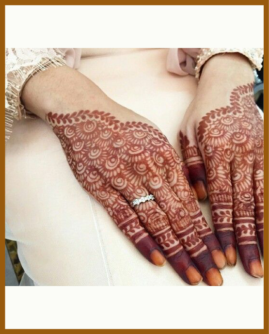 Ethnic stylish back hand mehndi with shaded lotus Ethnic stylish back hand mehndi with shaded lotus