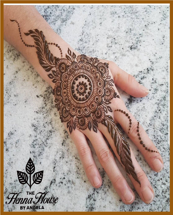 Aesthetic hand floral swirl mehndi design Aesthetic hand floral swirl mehndi design