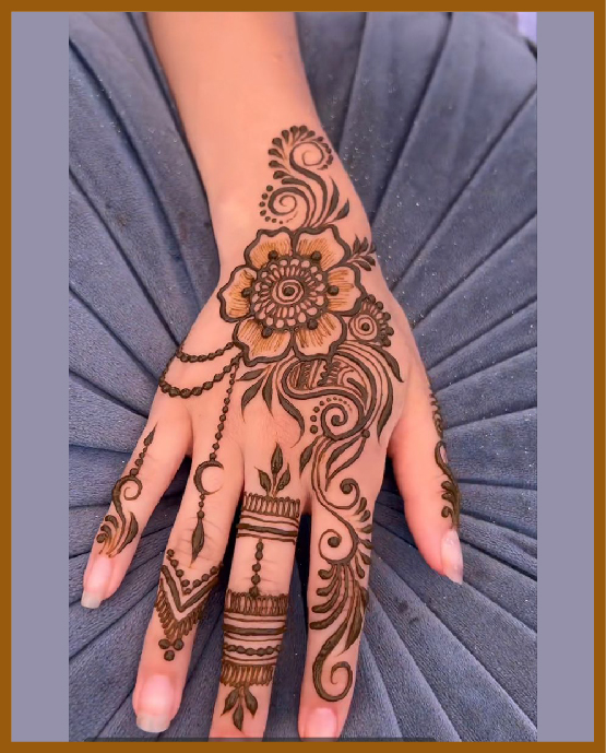 Aesthetic mandala with bold center design for back hand asthetic%20back%20hand Mehndi Design Aesthetic mandala with bold center design for back hand asthetic%20back%20hand Mehndi Design