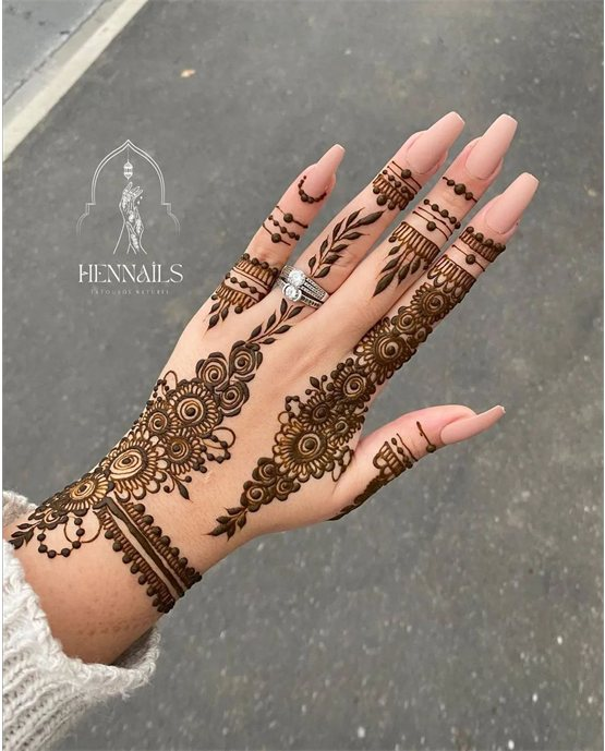 Ornate Style On Frame Back Hand Mehndi Design Ornate Style On Frame Back Hand Mehndi Design