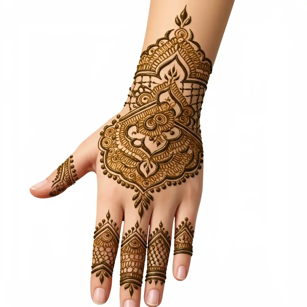 New back hand mehndi design 204 New back hand mehndi design 204