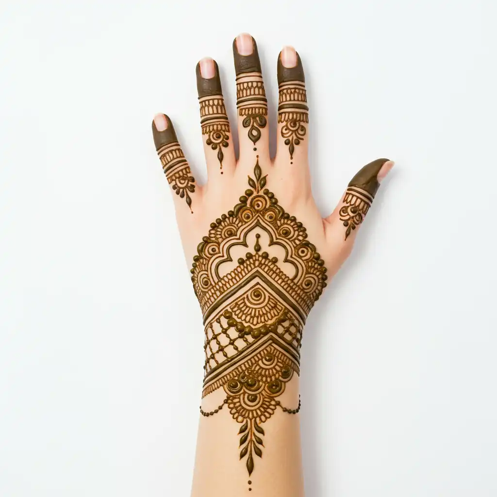 New back hand mehndi design 206 New back hand mehndi design 206