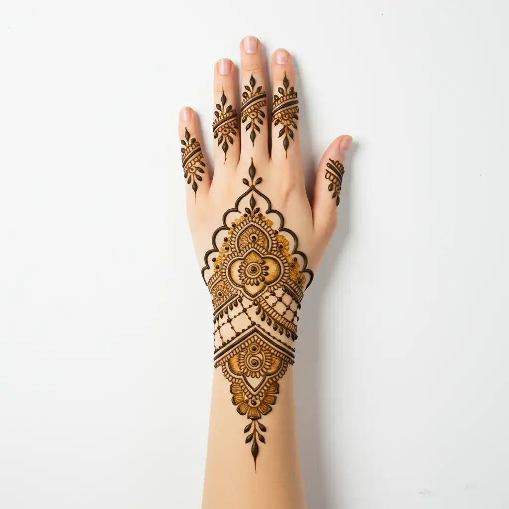 New back hand mehndi design 210 New back hand mehndi design 210