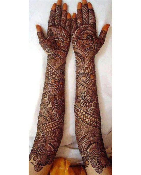 Bloom Inspired Chic Bridal Mehndi Design