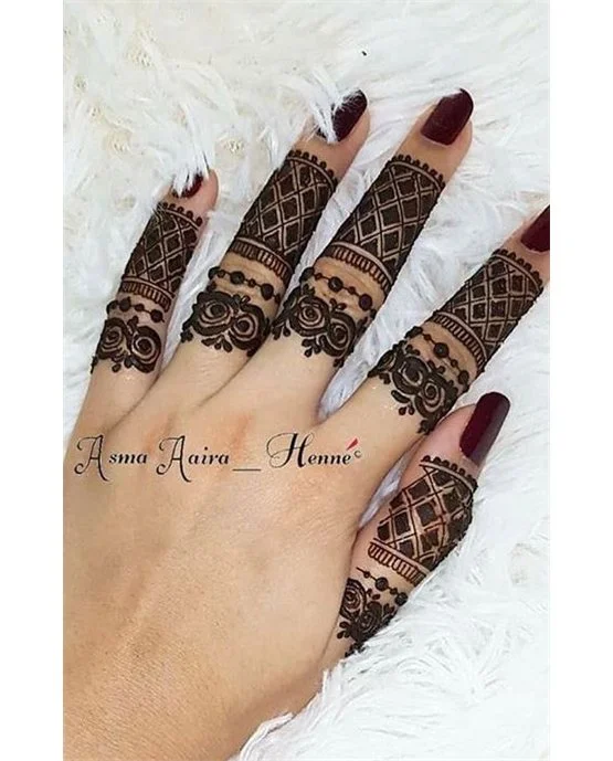 Opulent Concept Blending Into Dome Ring Finger Mehndi Design
