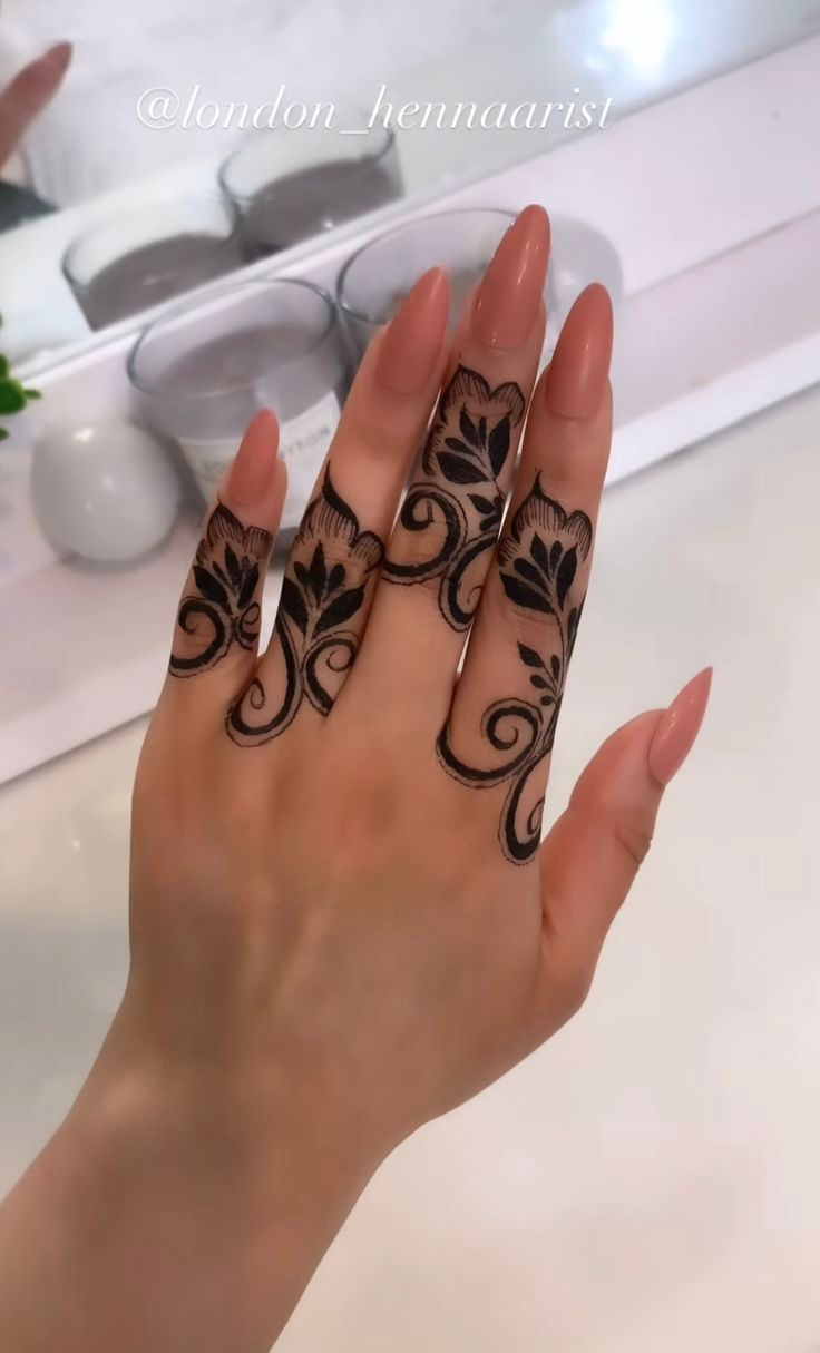 New finger mehndi design 1 New finger mehndi design 1