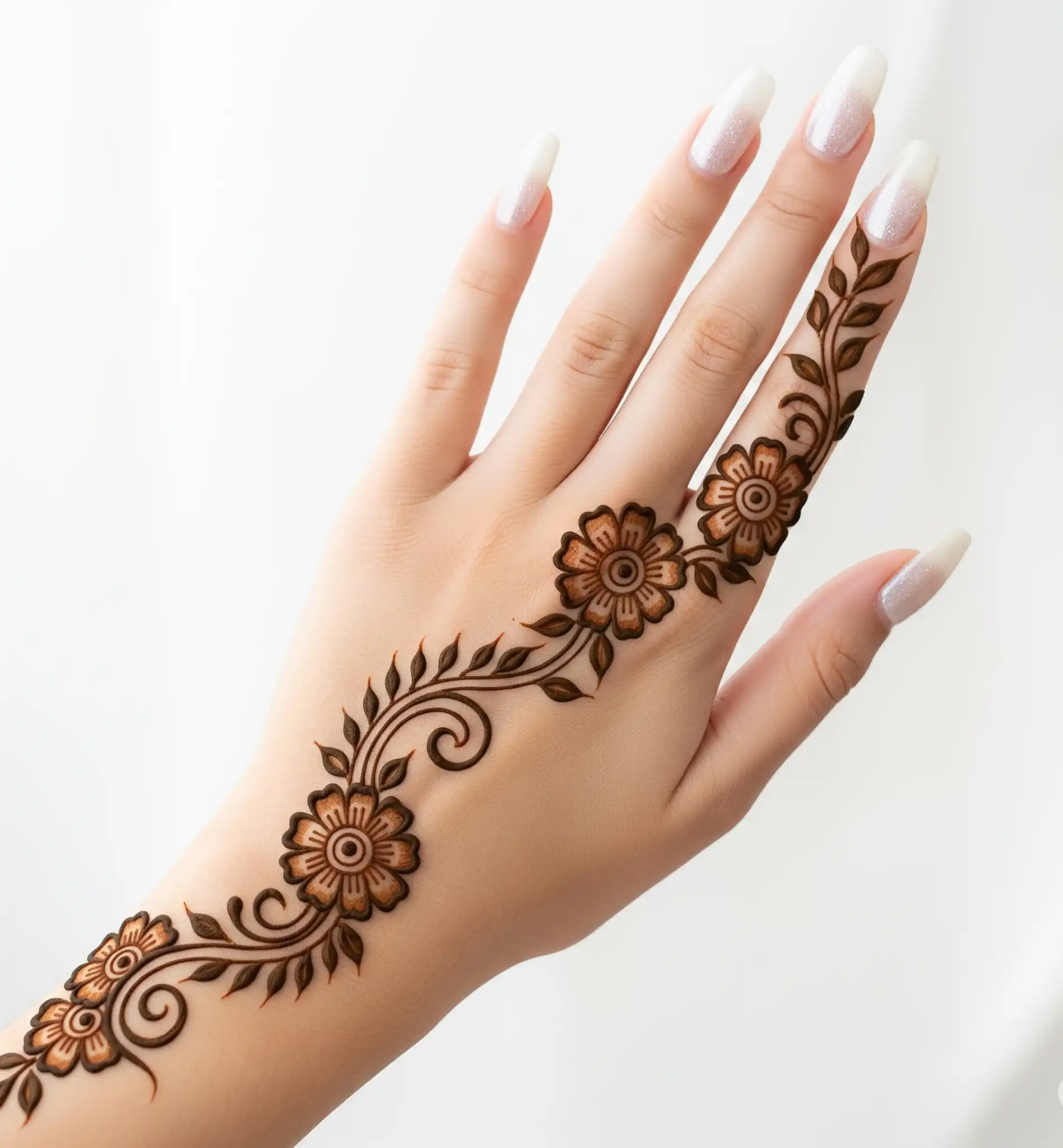 New finger mehndi design 104 New finger mehndi design 104