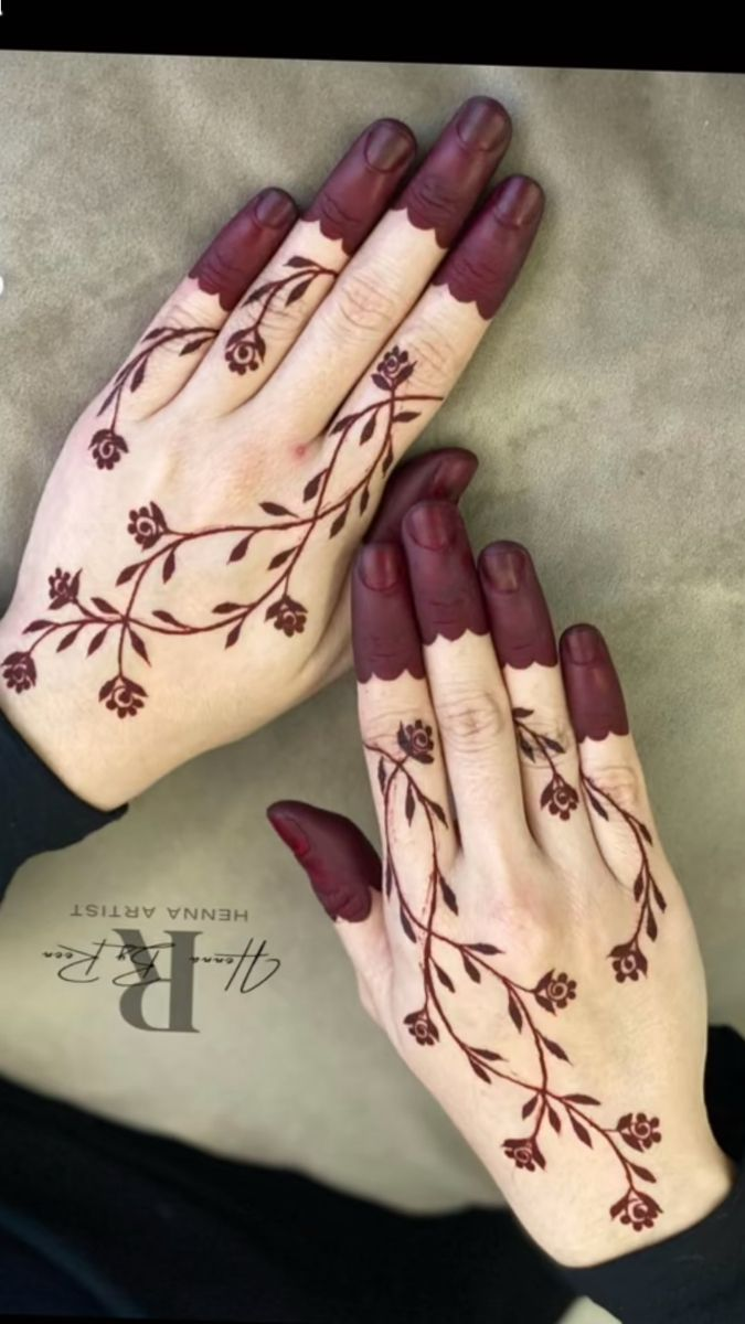 New finger mehndi design 18 New finger mehndi design 18