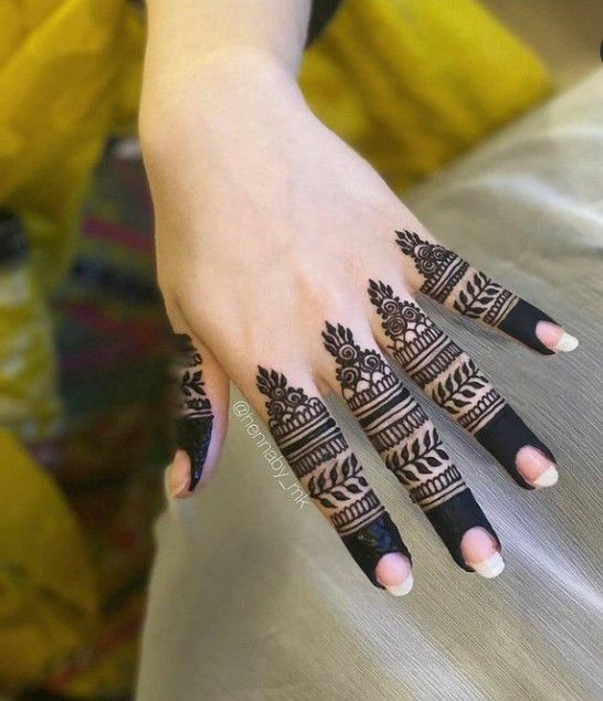 New finger mehndi design 4 New finger mehndi design 4