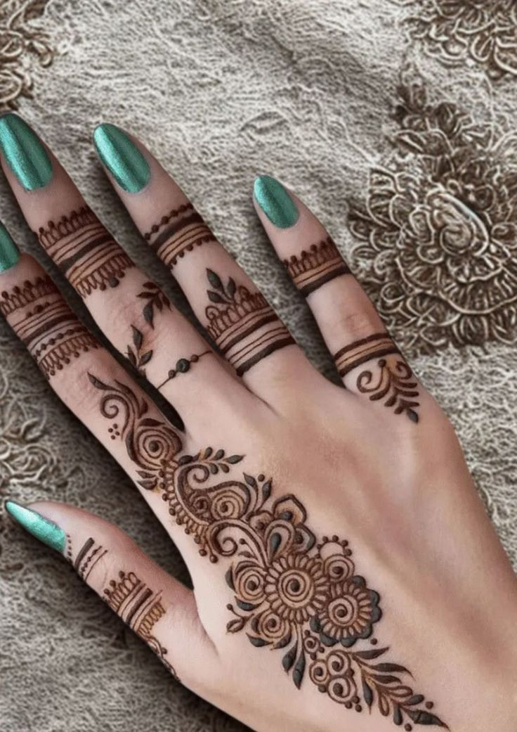 New finger mehndi design 52 New finger mehndi design 52