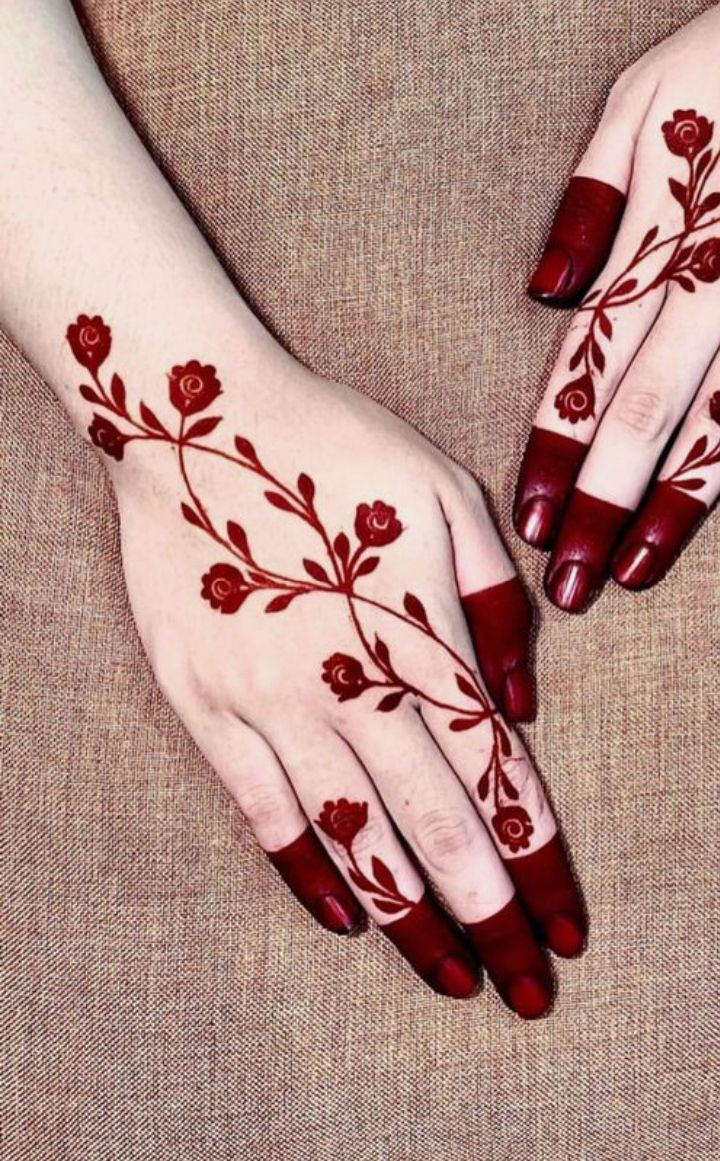 New finger mehndi design 55 New finger mehndi design 55