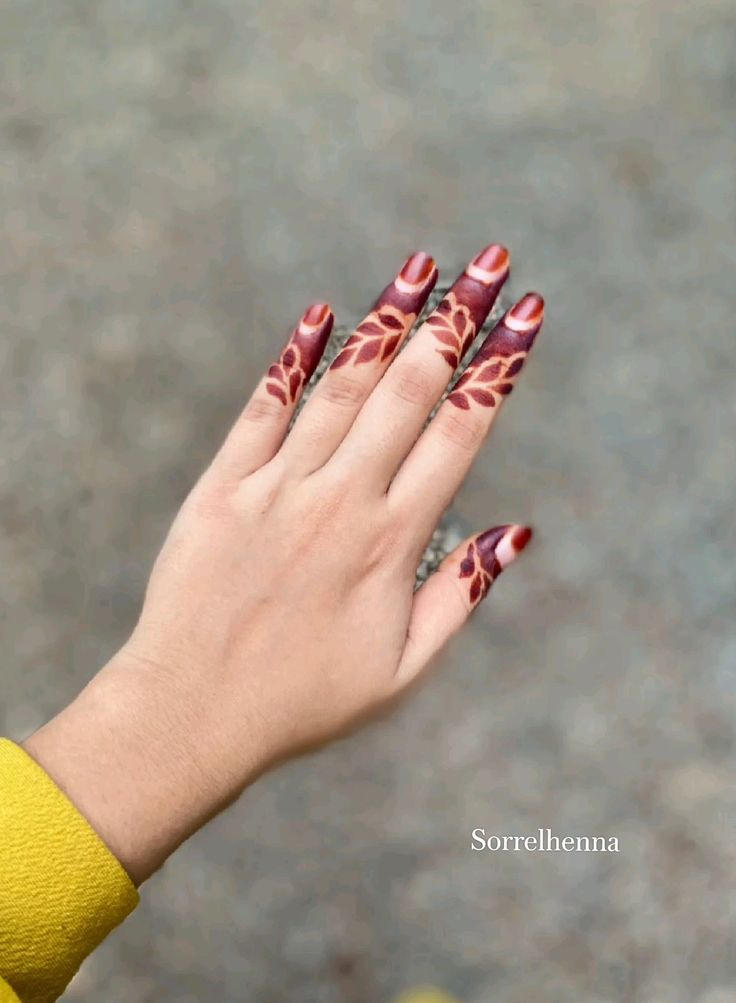 New finger mehndi design 58 New finger mehndi design 58
