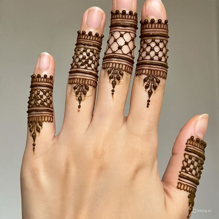 New finger mehndi design 64 New finger mehndi design 64