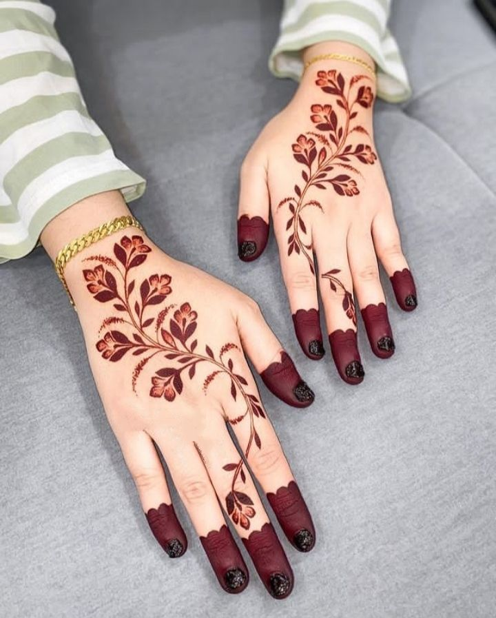 New finger mehndi design 7 New finger mehndi design 7