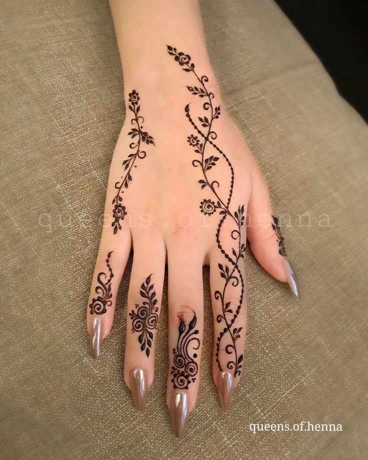 New finger mehndi design 8 New finger mehndi design 8