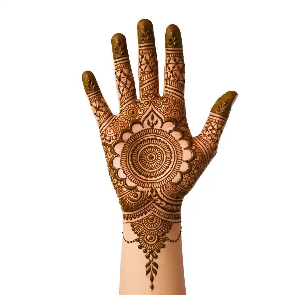 Flower tikki mehndi design 32 Flower tikki mehndi design 32
