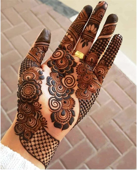 Circle And Leaf Rich Front Hand Mehndi Design Wrap Circle And Leaf Rich Front Hand Mehndi Design Wrap