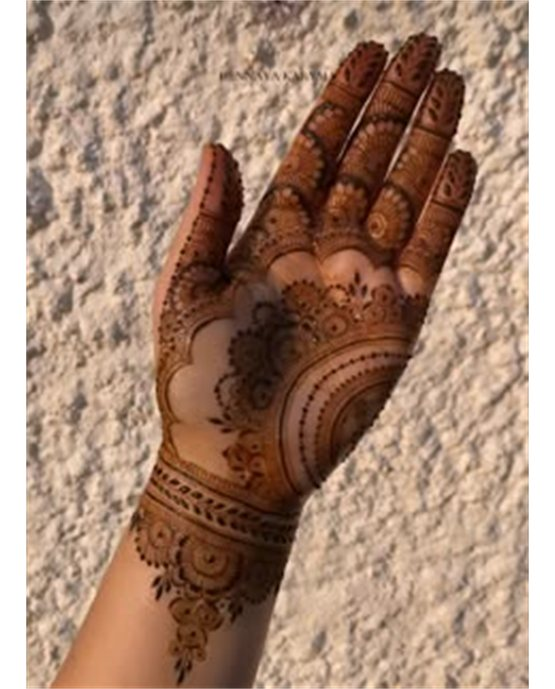 Detailed Fan With Cluster Covering Front Hand Mehndi Design Detailed Fan With Cluster Covering Front Hand Mehndi Design