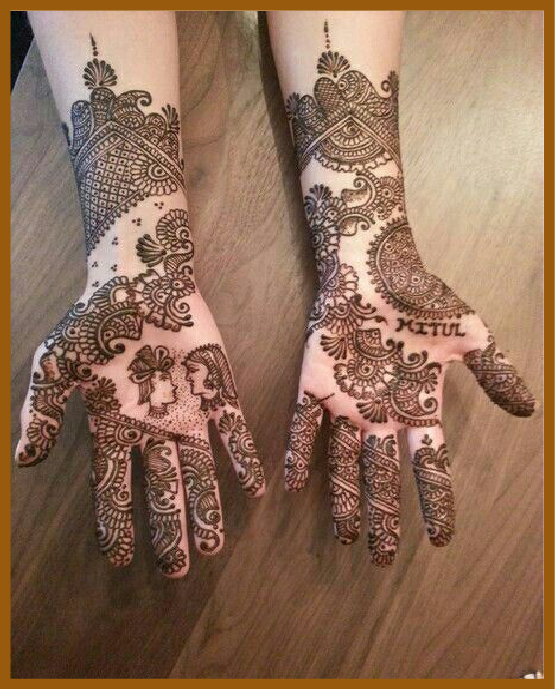 Fashion-forward modern front hand mehndi design Fashion-forward modern front hand mehndi design