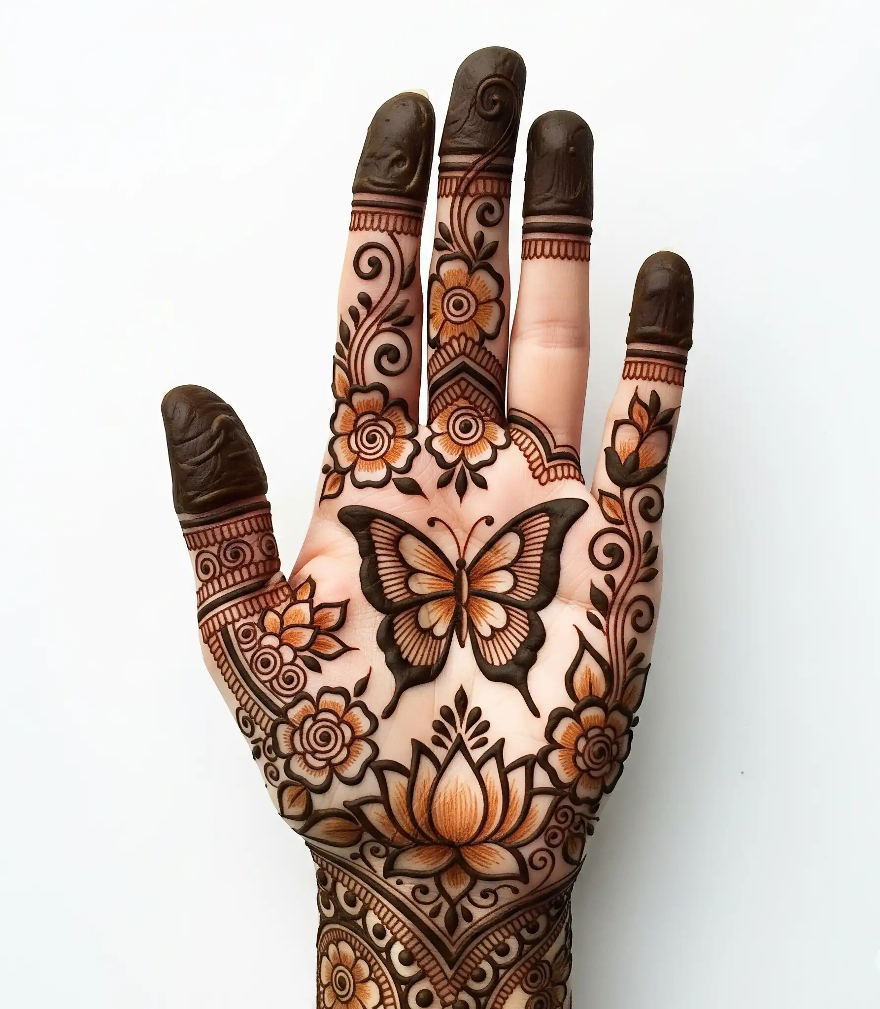 New front hand mehndi design 206 New front hand mehndi design 206