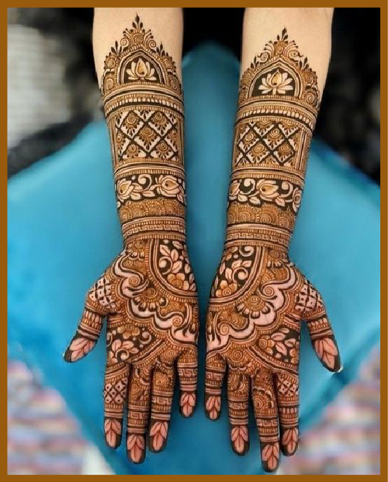 Heavy shaded royal front hand mehndi design for weddings Heavy shaded royal front hand mehndi design for weddings
