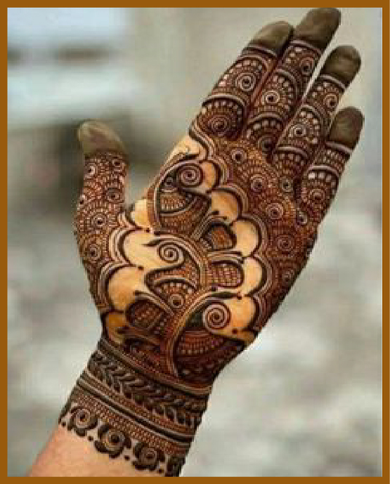 Peacock focus in royal front hand mehndi design Peacock focus in royal front hand mehndi design