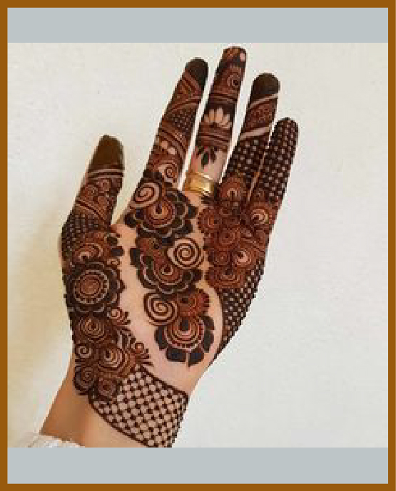 Royal front hand mehndi design with regal rhythm Royal front hand mehndi design with regal rhythm