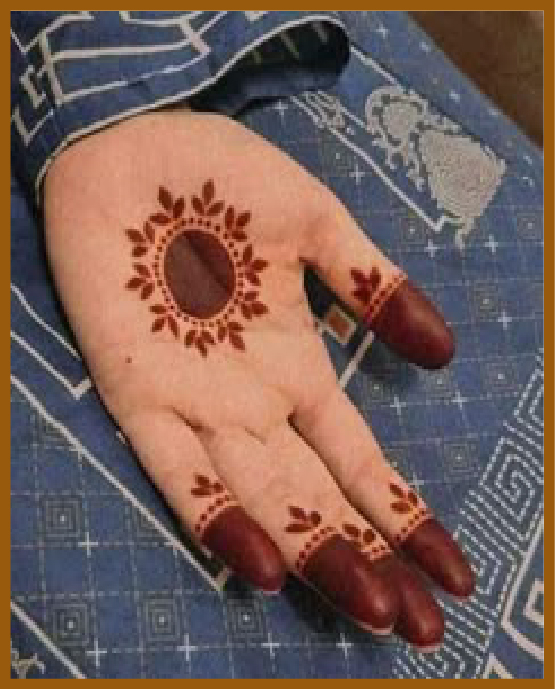 Flower burst mandala in simple front hand mehndi design Flower burst mandala in simple front hand mehndi design