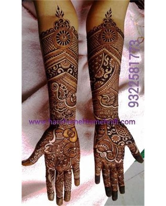 Cuff Inspired Ornate Front Full Hand Mehndi Design Cuff Inspired Ornate Front Full Hand Mehndi Design