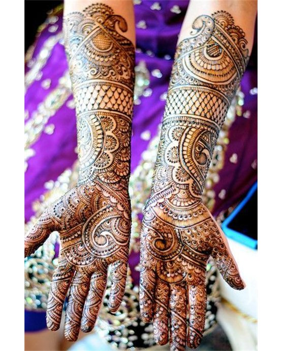 Twist And Loop Intricate Front Full Hand Mehndi Design Formation Twist And Loop Intricate Front Full Hand Mehndi Design Formation