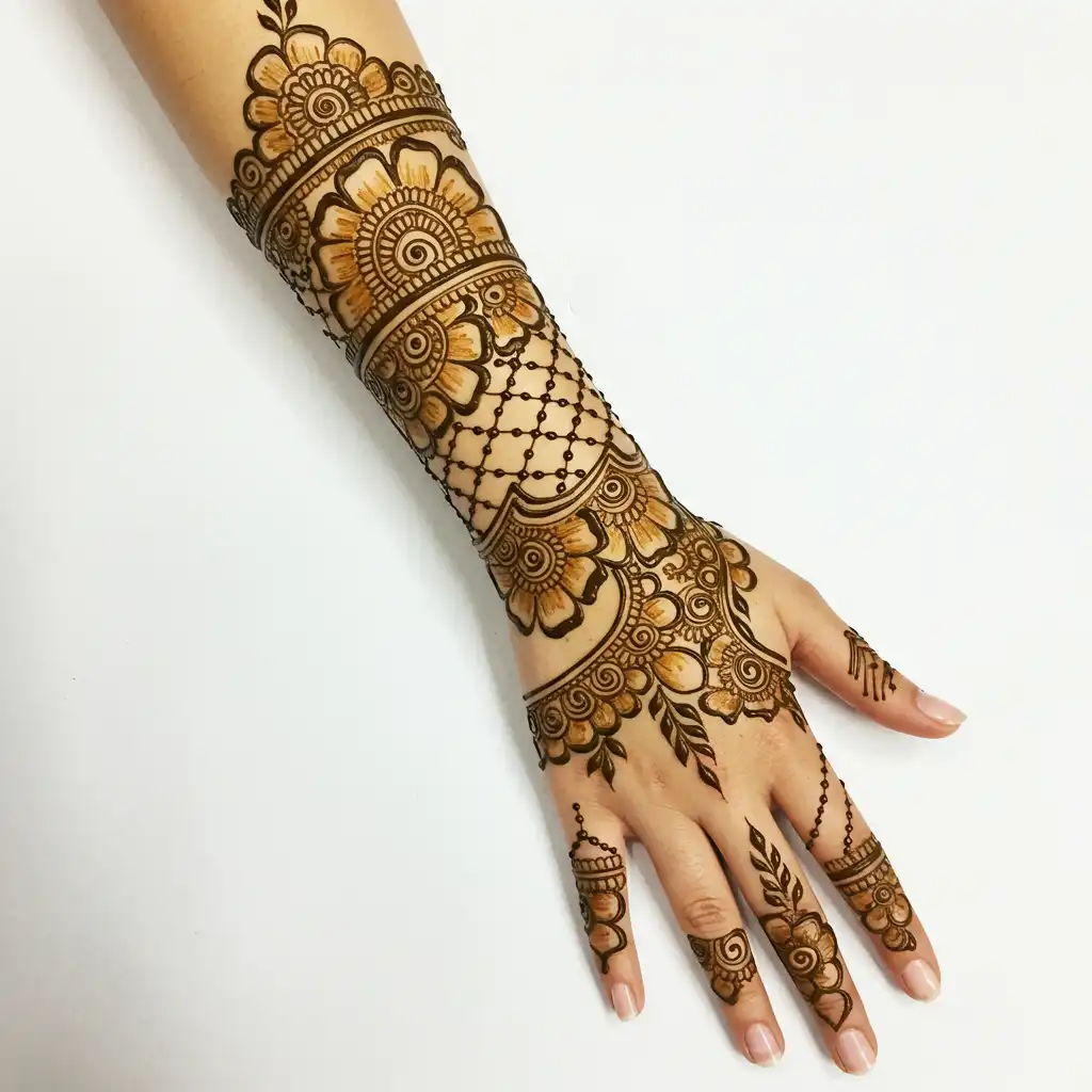 Full hand mehndi design 101 Full hand mehndi design 101