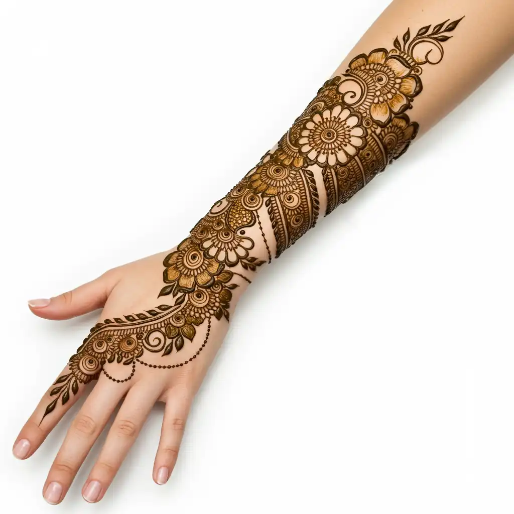 Full hand mehndi design 103 Full hand mehndi design 103