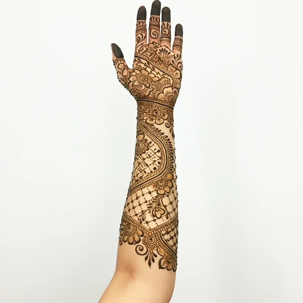 Full hand mehndi design 110 Full hand mehndi design 110
