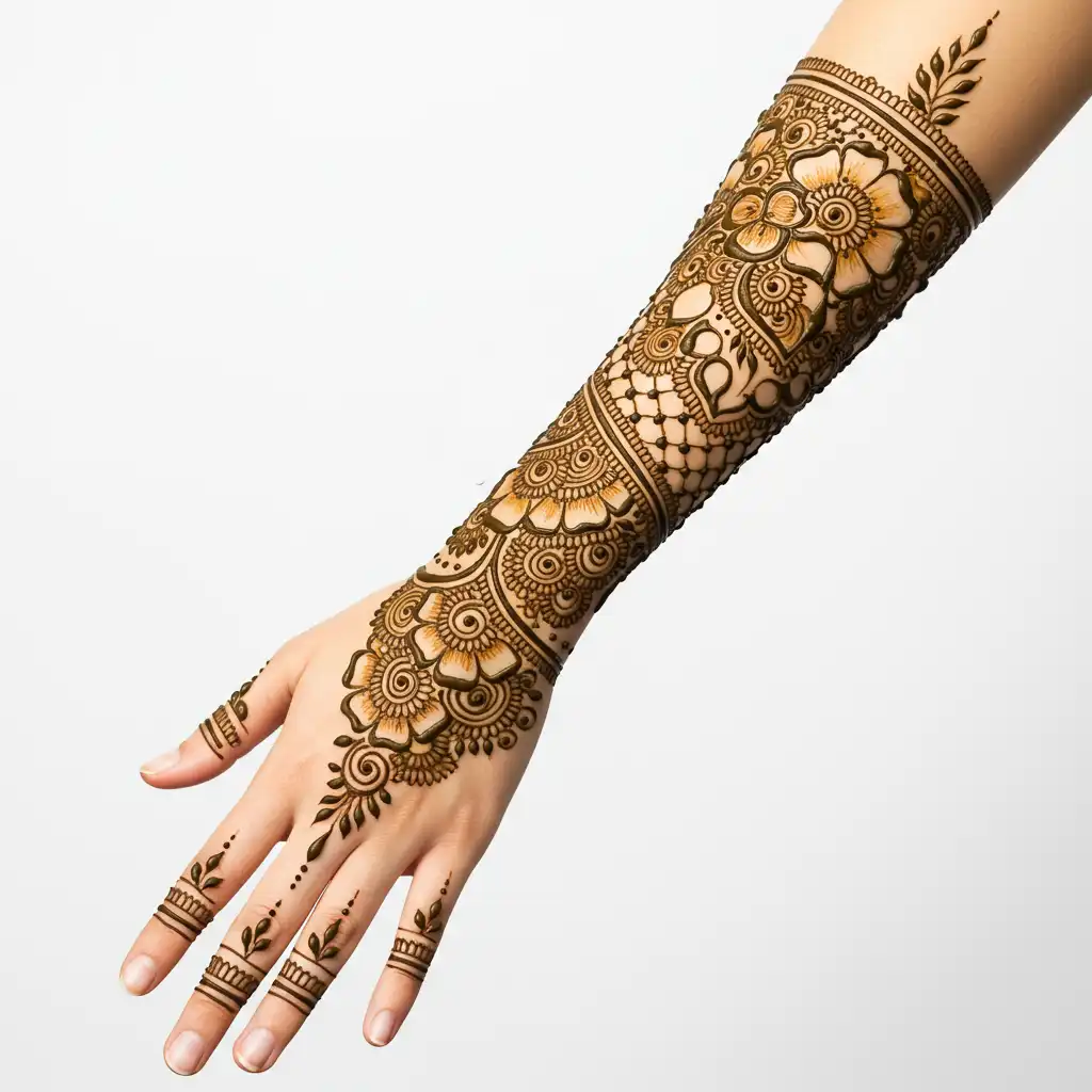 Full hand mehndi design 112 Full hand mehndi design 112