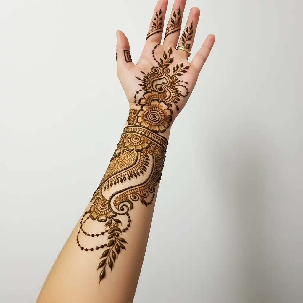 Full hand mehndi design 119 Full hand mehndi design 119