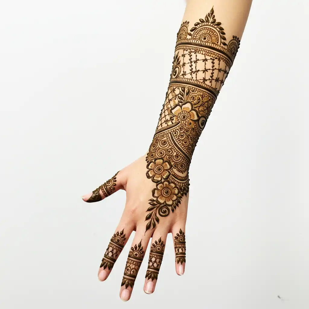 Full hand mehndi design 120 Full hand mehndi design 120