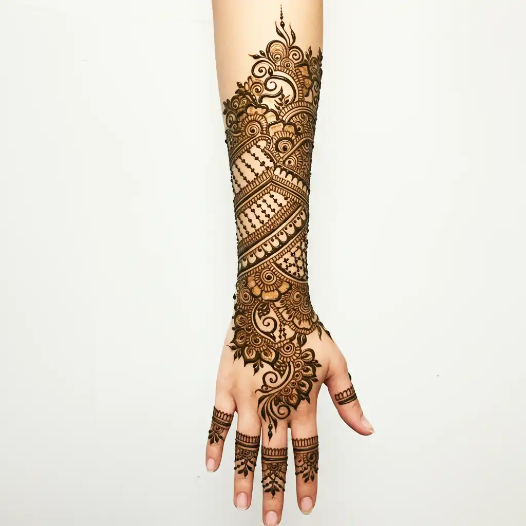 Full hand mehndi design 123 Full hand mehndi design 123