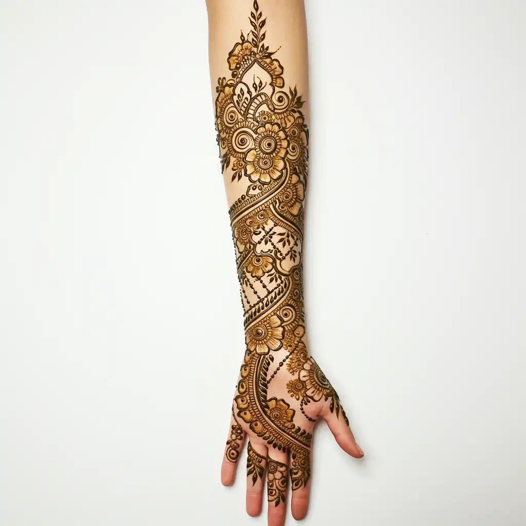Full hand mehndi design 13 Full hand mehndi design 13