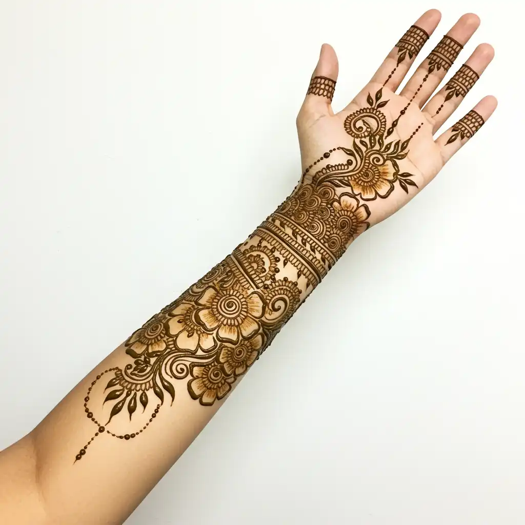 Full hand mehndi design 131 Full hand mehndi design 131