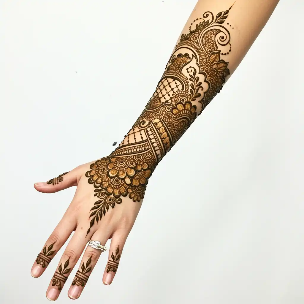 Full hand mehndi design 132 Full hand mehndi design 132