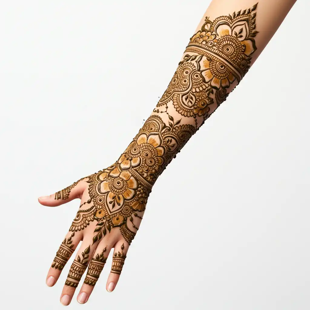 Full hand mehndi design 133 Full hand mehndi design 133