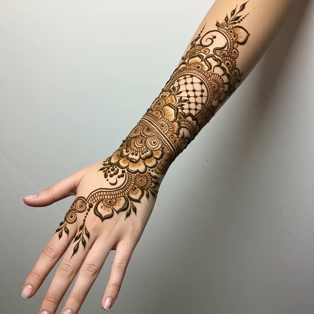 Full hand mehndi design 134 Full hand mehndi design 134