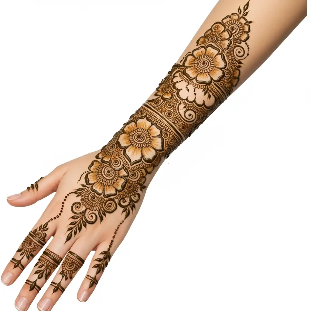 Full hand mehndi design 135 Full hand mehndi design 135